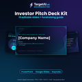 Investor Pitch Deck Kit: Editable Pitch Deck Template + Fundraising Guide