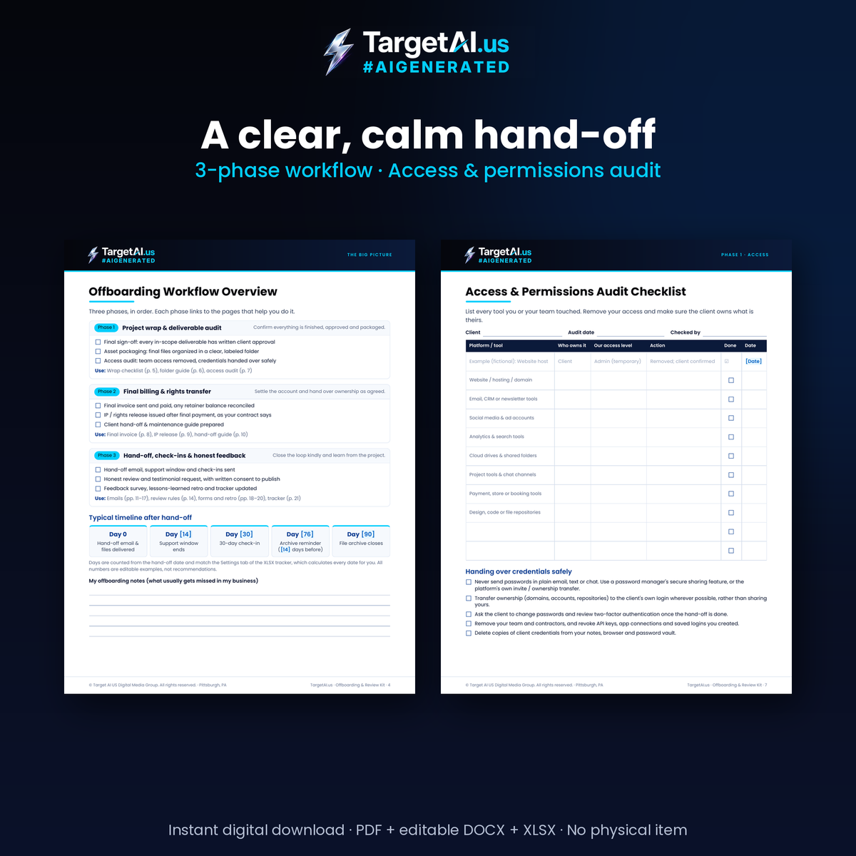 Client Offboarding & Review Master Kit: Hand-Off Checklists, IP Release Template, Client Emails and Testimonial Forms