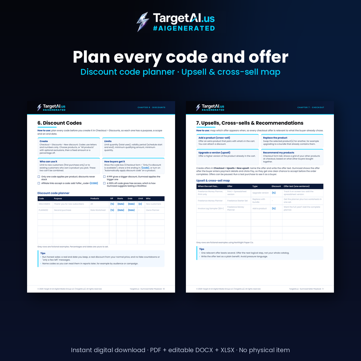Gumroad Seller Playbook: Store Setup Guide, 30-Day Launch Plan, Pricing & Discount Planner, Email Calendar and Metrics Workbook