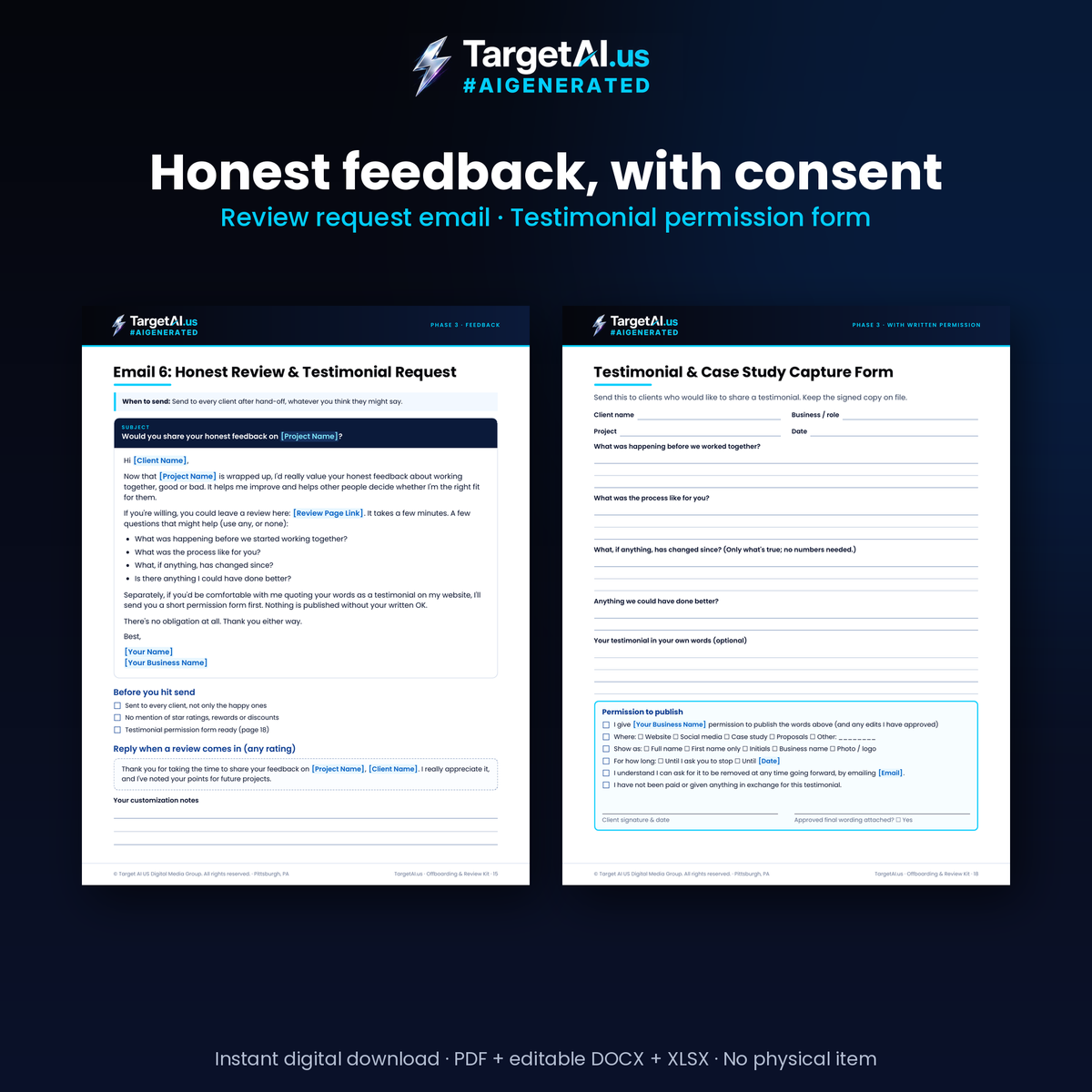 Client Offboarding & Review Master Kit: Hand-Off Checklists, IP Release Template, Client Emails and Testimonial Forms