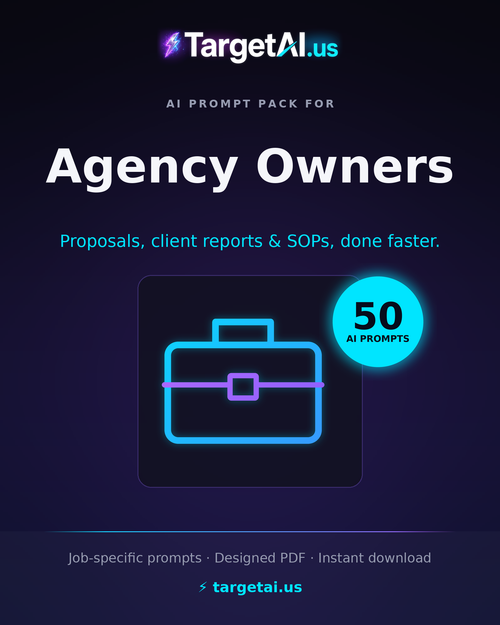 50 AI Prompts for Agency Owners – Deliver Better Results with AI | TargetAI