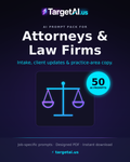 50 AI Prompts for Attorneys and Law Firms – Serve More Clients with AI | TargetAI
