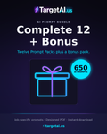 TargetAI Complete 12 + Bonus – The Ultimate AI Prompt Pack Bundle | TargetAI