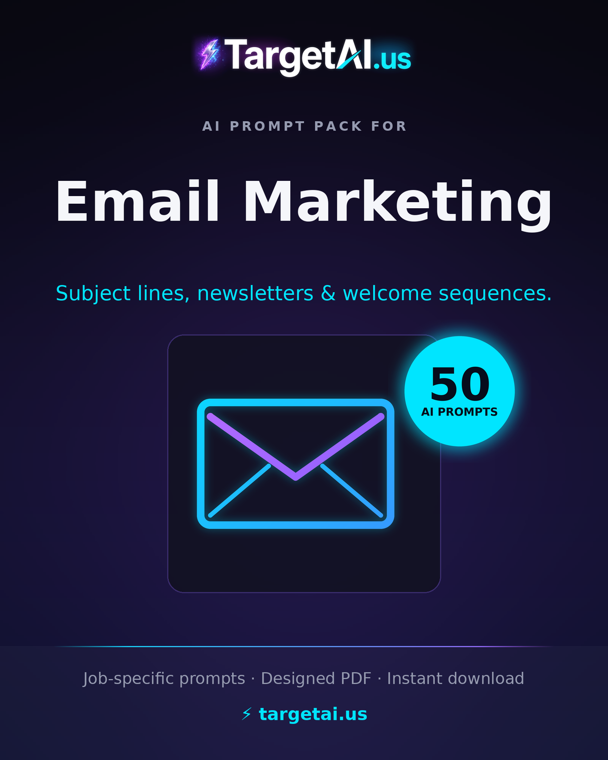 50 AI Prompts for Email Marketing – Write Newsletters That Convert | TargetAI