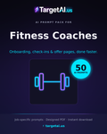 50 AI Prompts for Fitness Coaches – Grow Your Online Training Business with AI | TargetAI