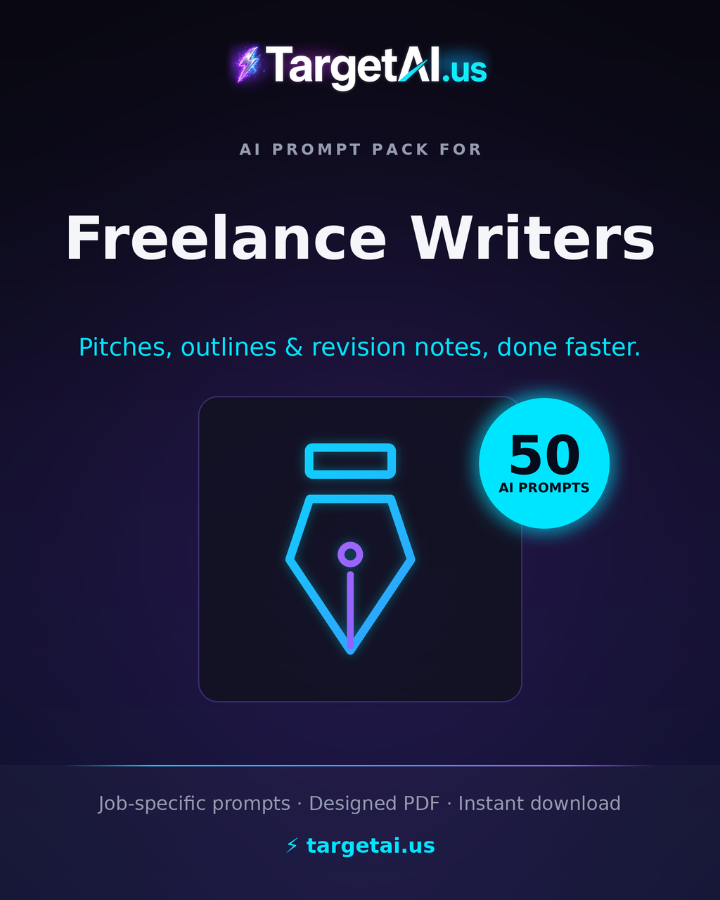 50 AI Prompts for Freelance Writers – Write Faster & Land More Clients | TargetAI