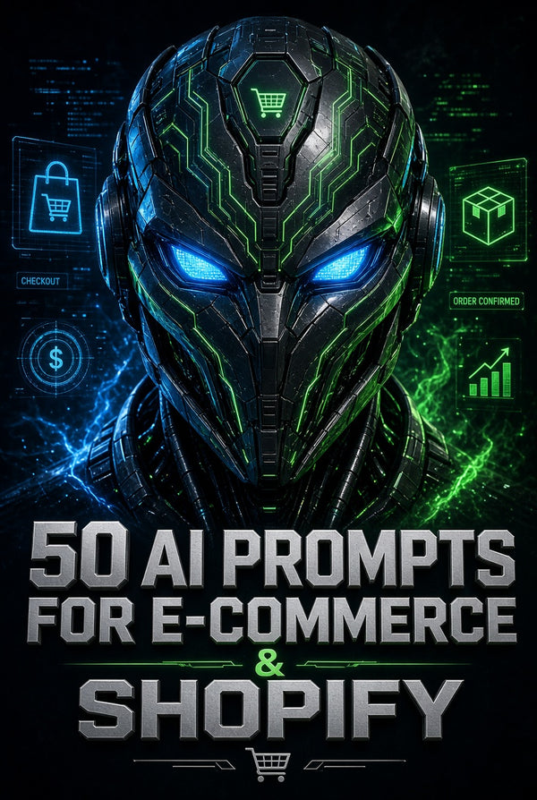 50 AI Prompts for E-commerce & Shopify Store Owners