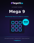 TargetAI Mega 9 – 9 AI Prompt Packs in One Bundle | TargetAI