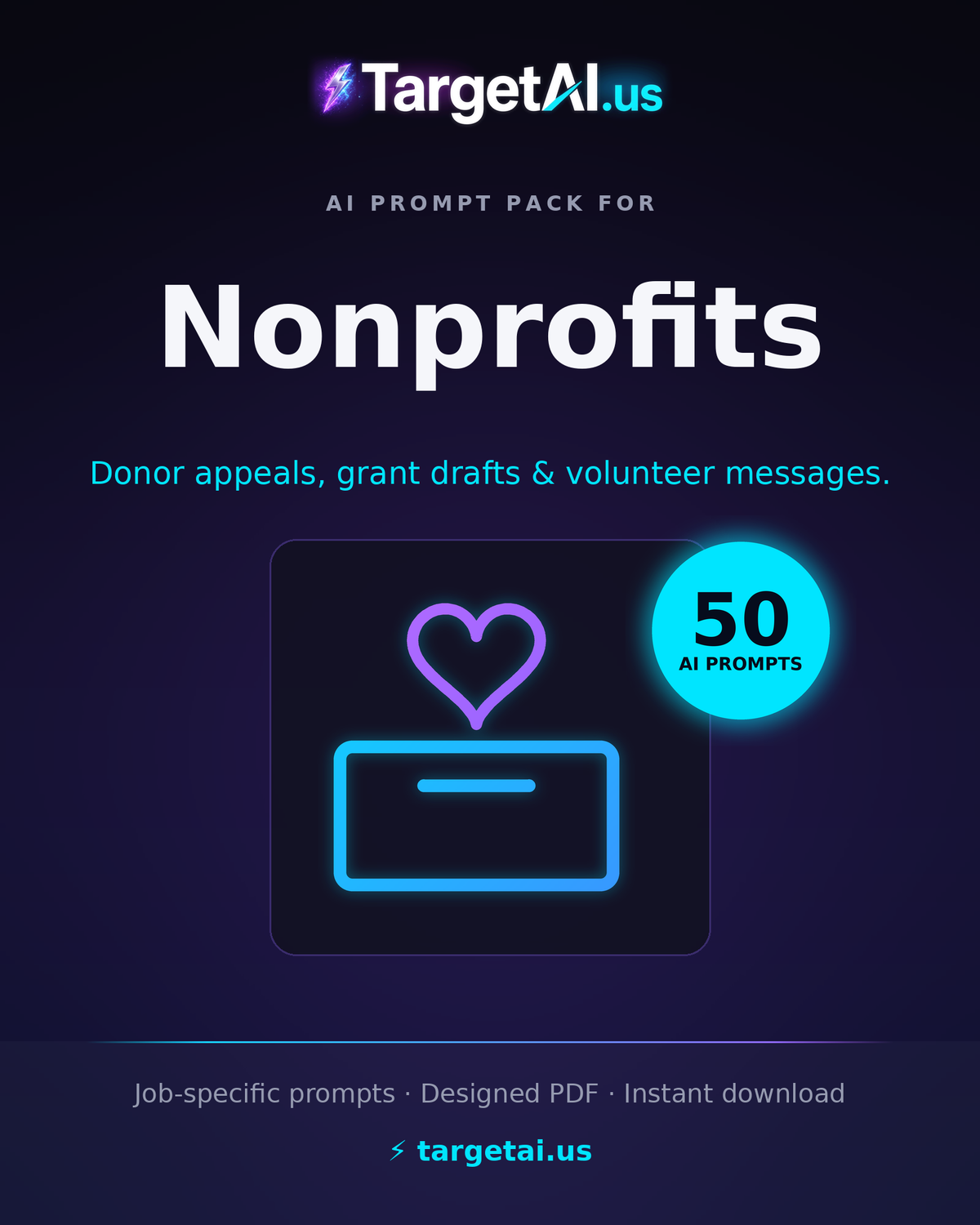 50 AI Prompts for Nonprofits – Raise More & Do More with AI | TargetAI