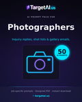 50 AI Prompts for Photographers – Book More Clients & Grow Your Brand with AI | TargetAI