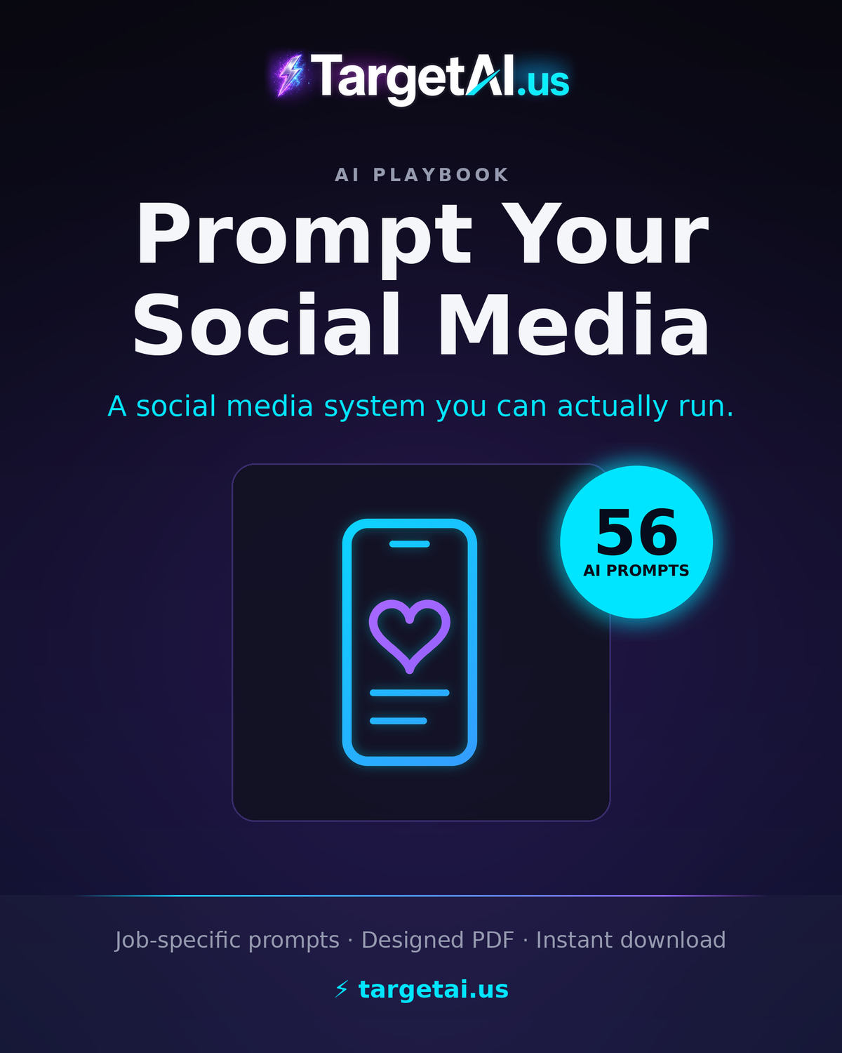 Prompt Your Social Media: Grow Followers & Create Content with AI | TargetAI