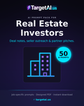 50 AI Prompts for Real Estate Investors – Find Deals & Scale with AI | TargetAI