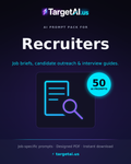 50 AI Prompts for Recruiters – Hire Faster & Smarter with AI | TargetAI
