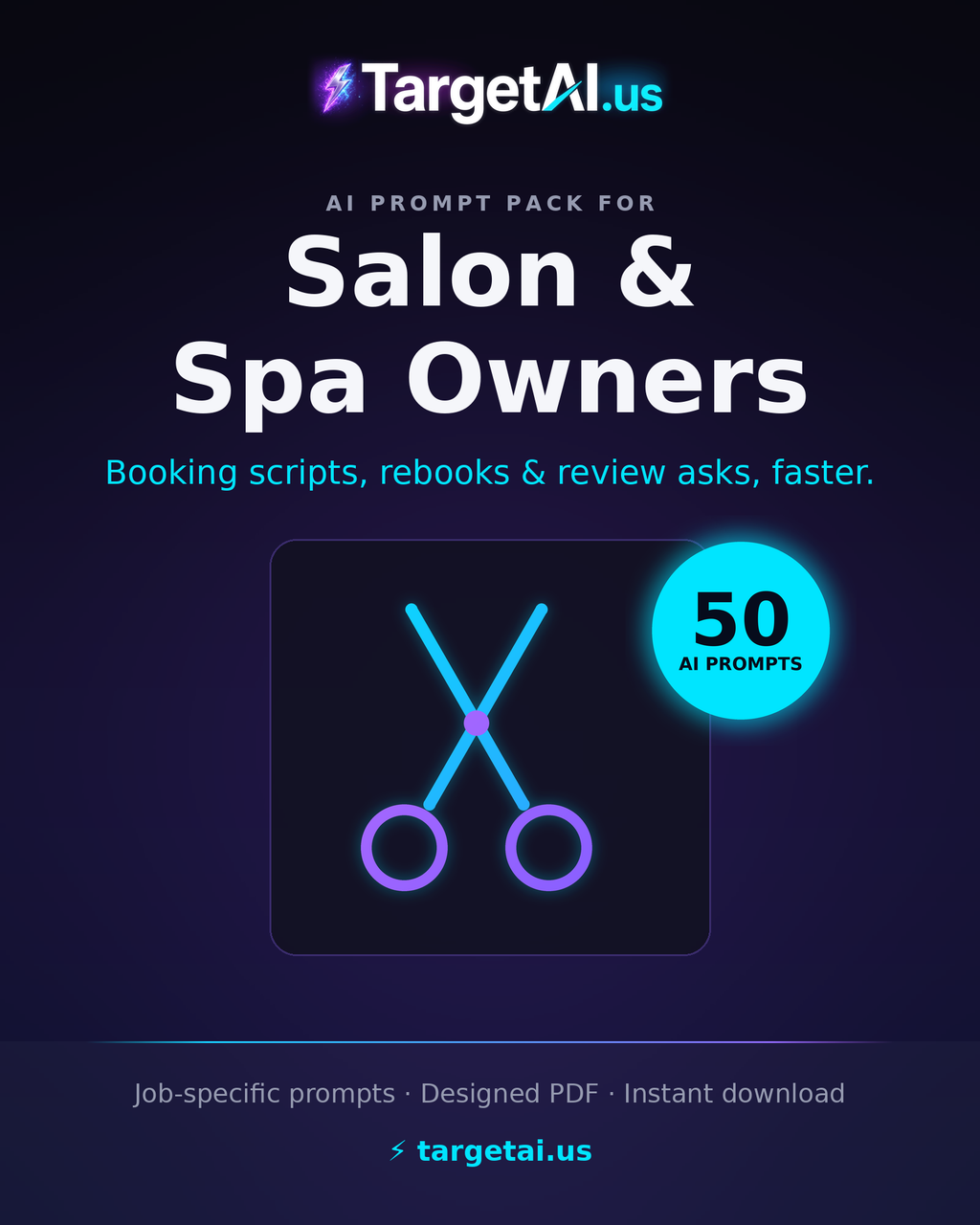 50 AI Prompts for Salon and Spa Owners – Fill Your Chair & Grow Your Brand with AI | TargetAI