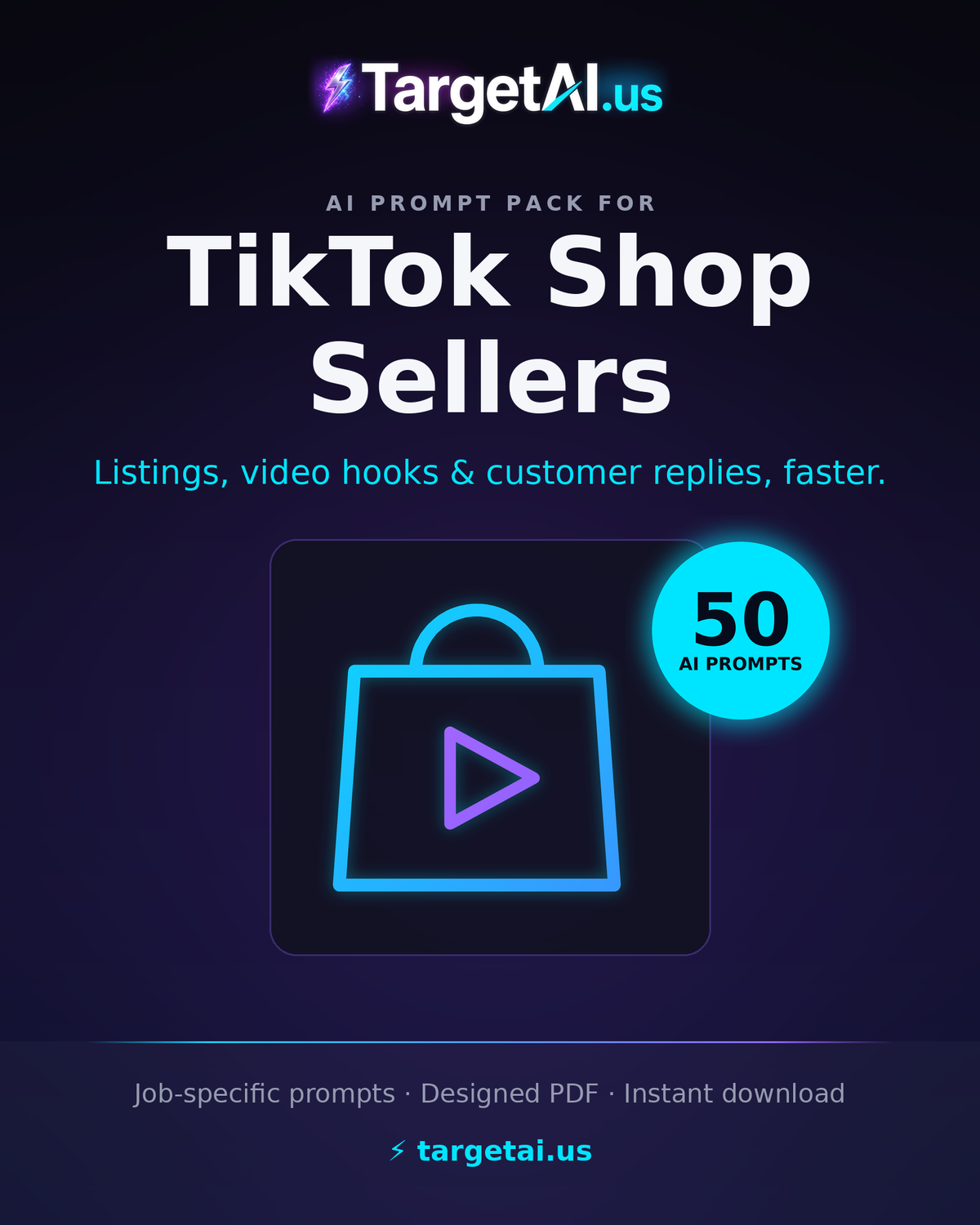 50 Prompts for TikTok Shop Sellers – Grow Your Shop with AI | TargetAI